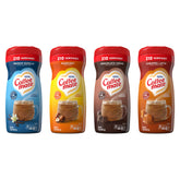 Coffee Mate frente del envase mostrando sabores y conveniencia