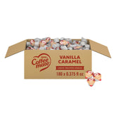 Coffee mate frasco frontal mostrando sabor vainilla caramelo y conveniencia