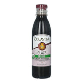 COLAVITA botella frontal del glaseado balsámico orgánico mostrando el envase práctico