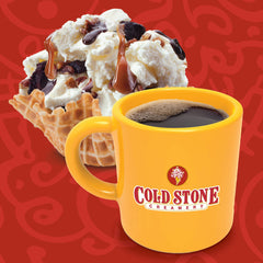 Cold Stone Creamery caja abierta con cápsulas organizadas para elegir sabores