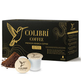 COLIBRI COFFEE frente del paquete mostrando 10 cápsulas y beneficio conveniencia