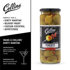 Collins Chicago salmuera y aceitunas, conserva sabor y frescura visibles