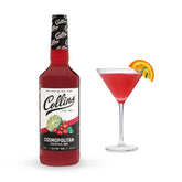 Collins Cosmopolitan frontal mostrando la botella y su color rosado vibrante