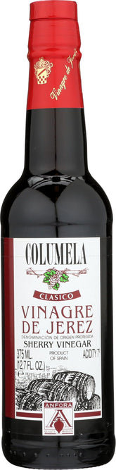 Columela botella frontal mostrando diseño y autenticidad del producto