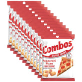 COMBOS vista frontal del empaque mostrando 12 bolsas y diseño de pizza