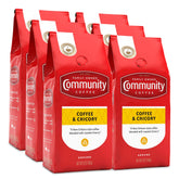 Community Coffee frente del empaque mostrando diseño y cantidad multipack