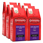 Community Coffee frente del empaque mostrando marca y blend para fácil identificación