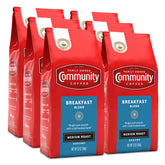 Community Coffee paquete frontal de 12 oz mostrando marca y diseño para inicio de día