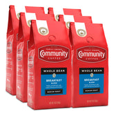 Community Coffee paquete frontal mostrando diseño y tamaño del pack