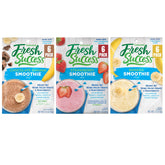Concord Foods vista frontal del paquete que muestra los tres sabores y beneficios de variedad