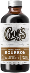 COOK'S botella frontal 4 oz mostrando envase ámbar y cierre resellable, uso práctico