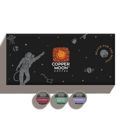 Copper Moon primer plano de cápsula y textura, calidad artesanal visible