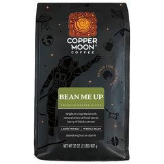 Copper Moon frente de empaque mostrando la bolsa y beneficio de frescura