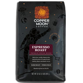 Copper Moon frente del empaque mostrando 2 lb y diseño, conveniencia de compra