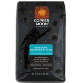Copper Moon paquete frontal mostrando mezcla Hawaiian Hazelnut y tamaño 2 lb