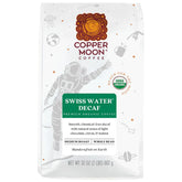 Copper Moon frente del empaque mostrando 2 lb y tostado medio
