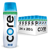 Core botella frontal 20 oz mostrando diseño y logotipo para hidratación equilibrada