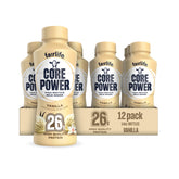 Core Power botella frontal vainilla mostrando diseño y conveniente aporte proteico