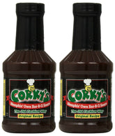 CORKY'S frasco frontal pack de 2 mostrando presentación y uso inmediato