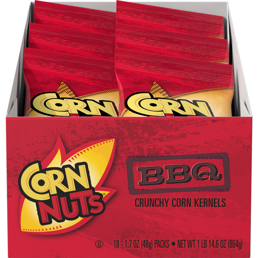 CORN NUTS caja frontal con 18 bolsas, práctico para almacenar