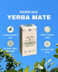 Cósmico servido en mate tradicional ofreciendo ritual auténtico y energía
