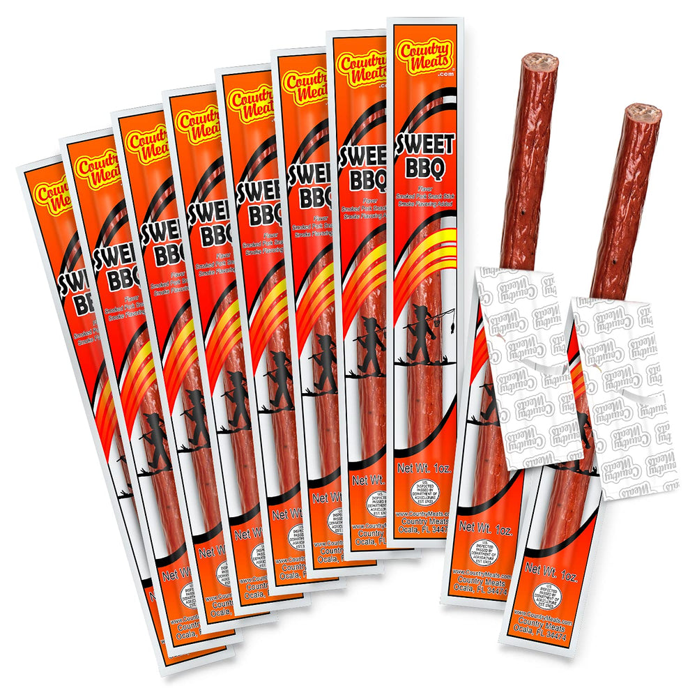 Country Meats empaque frontal Sweet BBQ mostrando presentación y conveniencia