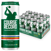 COURSE RECORD lata frontal mostrando diseño y beneficio hidratante