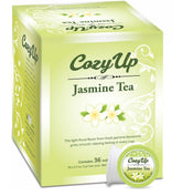 Cozy Up caja frontal mostrando 36 cápsulas y beneficio conveniencia
