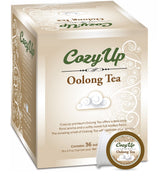 Cozy Up caja frontal con 36 cápsulas mostrando diseño y conveniencia