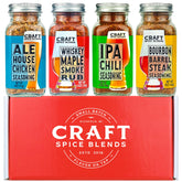 Craft Spice Blends estuche frontal mostrando los cuatro frascos y regalo listo para regalar