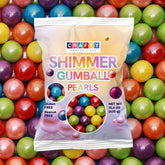 Crafty Confections bolsa frontal mostrando gumballs brillantes y surtido