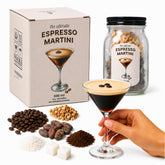 CRAFTY MIXOLOGIST tarro frontal con ingredientes listos para infusión, ideal para regalar