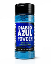 crait frasco frontal azul vibrante para sazonar snacks