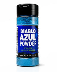 crait frasco frontal azul vibrante para sazonar snacks