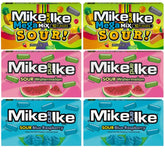 CrateCraze Mike & Ike caja frente mostrando colores y porciones fáciles de compartir