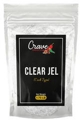 Crave Clear Jel frente del empaque mostrando bolsa de 1.75 lb y beneficio de gran rendimiento