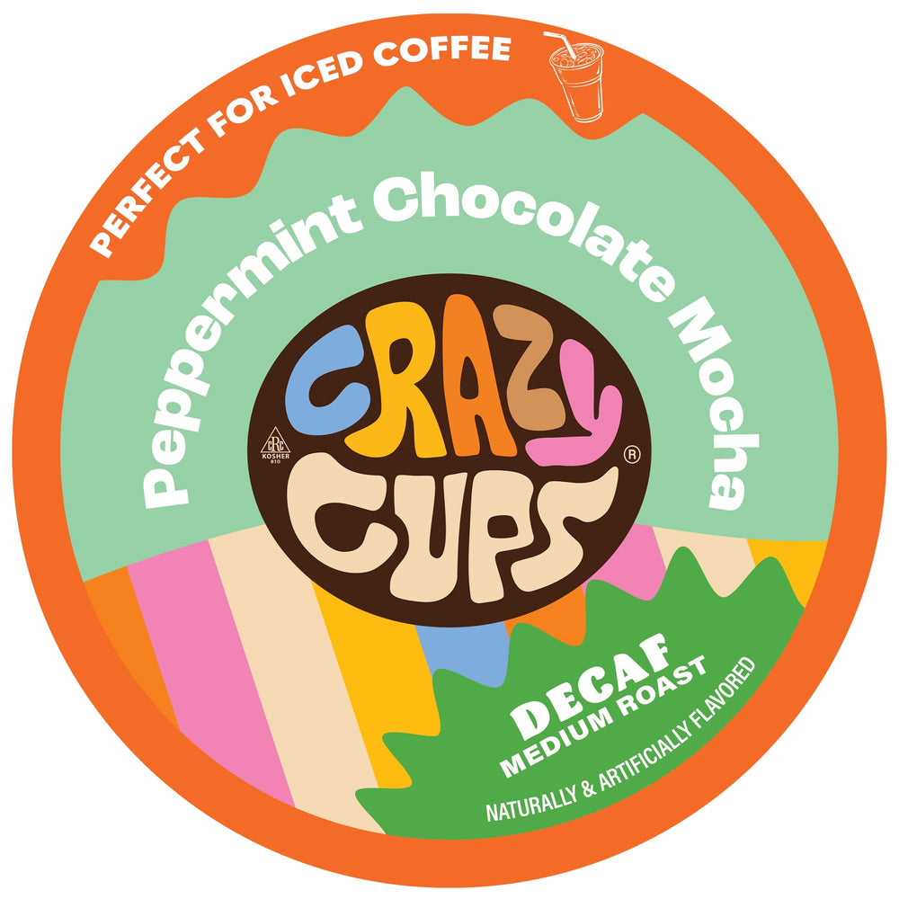 Crazy Cups vista frontal del paquete mostrando 22 cápsulas y beneficios