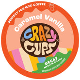 Crazy Cups frente del empaque mostrando 22 cápsulas y beneficio de conveniencia