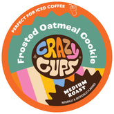 Crazy Cups vista frontal del paquete mostrando 22 cápsulas y sabor
