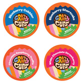 Crazy Cups pack frontal mostrando caja de 24 cápsulas, ideal para probar sabores