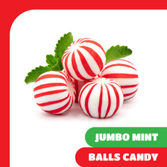 CRAZYOUTLET bol con mint balls en mesa de evento, decoración y dulces para invitados