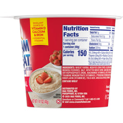 Cream of Wheat comparación de tamaño para evaluar porción portátil
