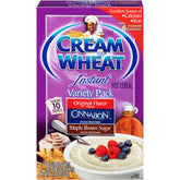 Cream of Wheat frente del paquete mostrando variedad y conveniencia