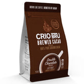 Crio Bru envase frontal mostrando etiqueta y tamaño, conveniencia y aroma