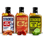Crippling Hot Sauce pack de tres botellas mostrando frentes y etiquetas modernas, ideal para regalo