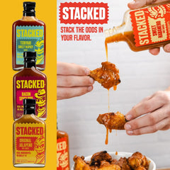 Gota de salsa Crippling Hot Sauce en cuchara mostrando textura y brillo