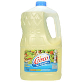 Crisco envase frontal de 1 galón mostrando uso versátil