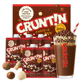 Cruntin envase frontal mostrando sabor y porciones, conveniencia inmediata