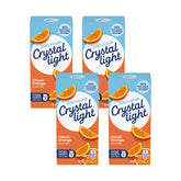 Crystal Light frente del envase mostrando diseño y porciones