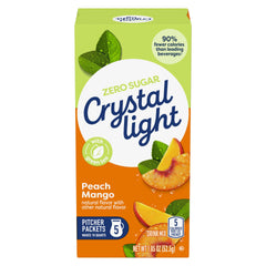 Crystal Light detalle de paquetes internos listos para usar